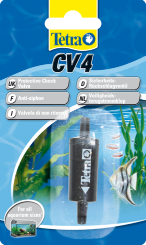 Tetratec CV-4 - обратный клапан предотвращает поступление воды в компрессор